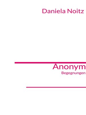 cover image of Anonym